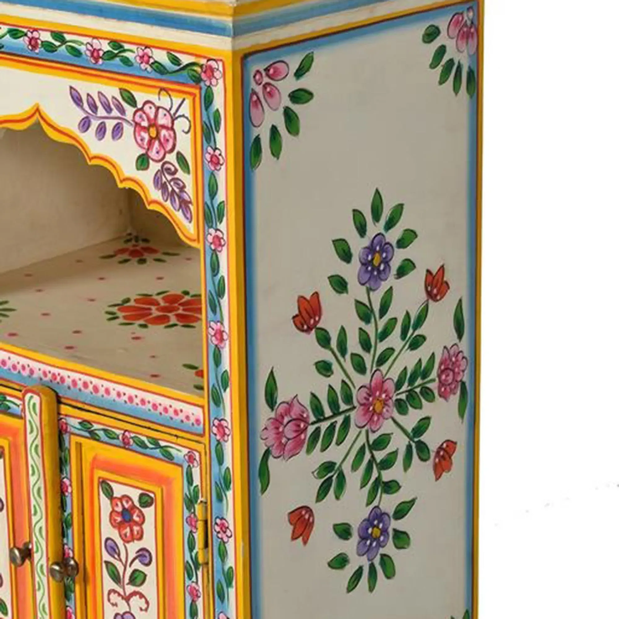 Raya 2 Door Bedside Cabinet - Mango Wood