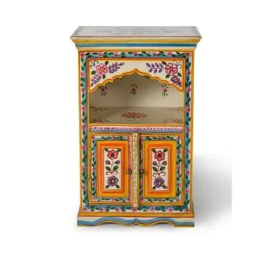 Raya 2 Door Bedside Cabinet - Mango Wood