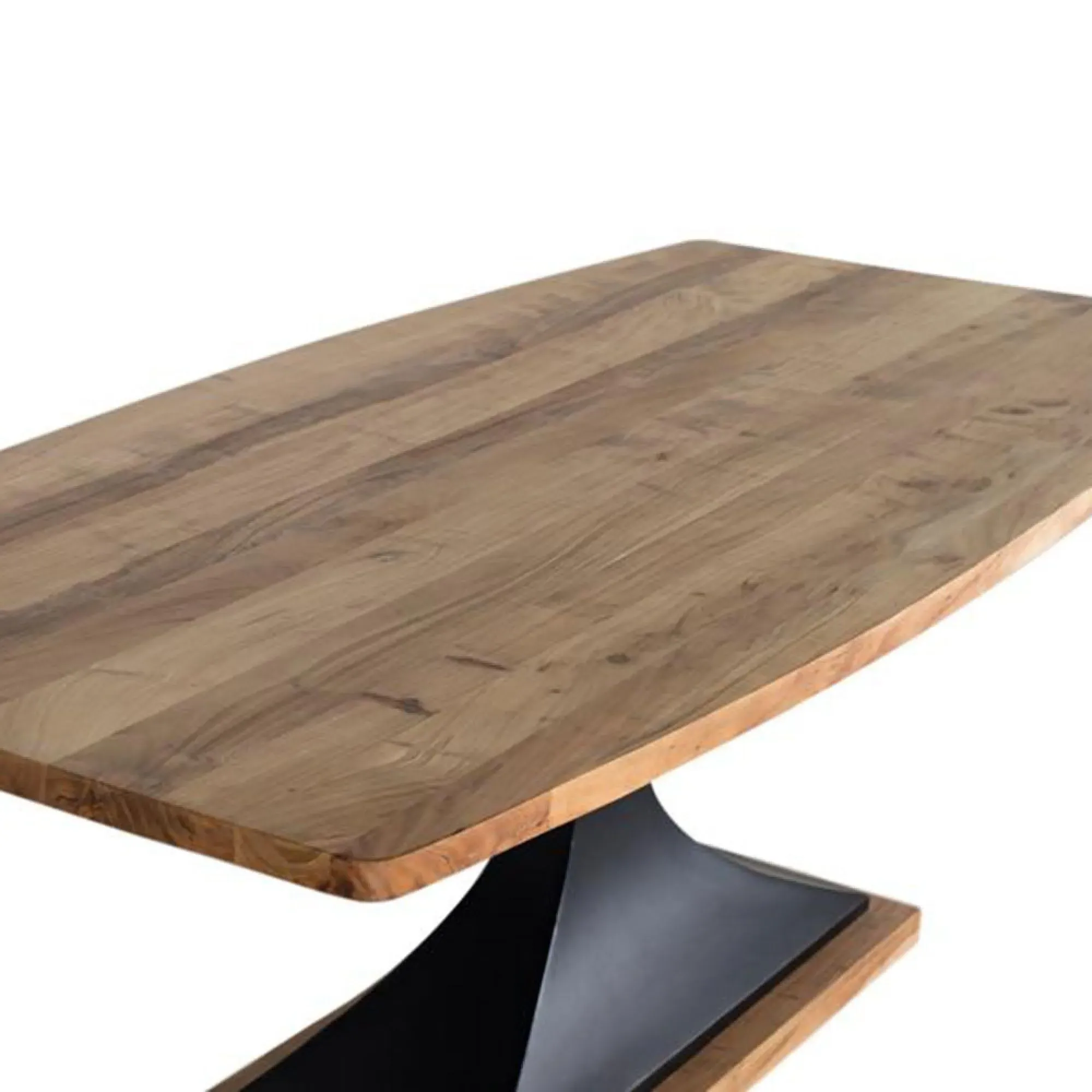 Raya 8-Seater Pedestal Dining Table - Natural, Acacia Wood