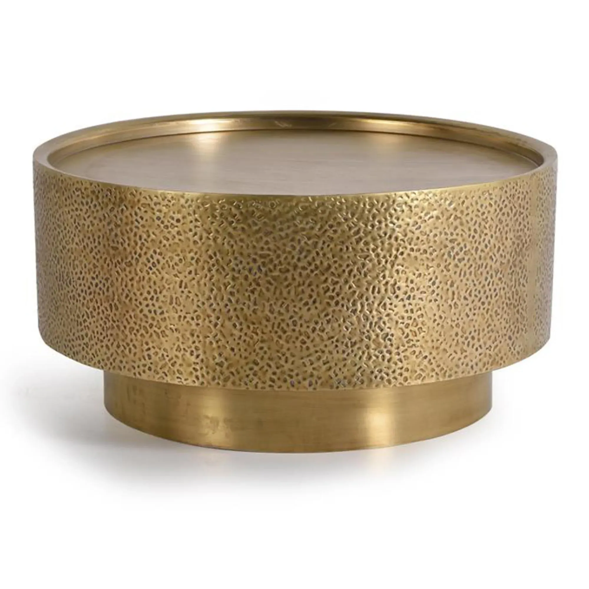 Rhayader Round Coffee Table - Gold, Metal