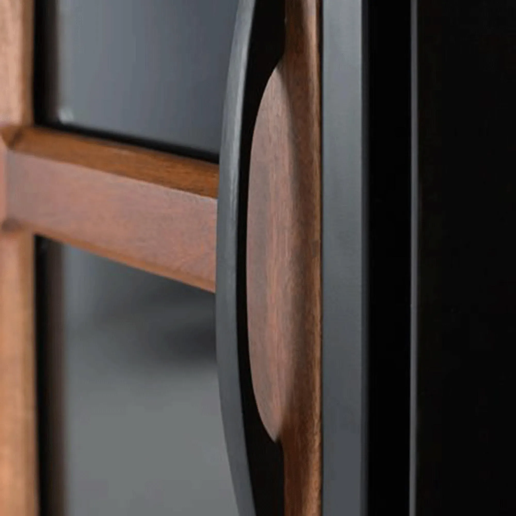 Rieti 1 Door Display Cabinet - Natural, Mango Wood