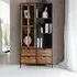 Rieti 1 Door Display Cabinet - Natural, Mango Wood