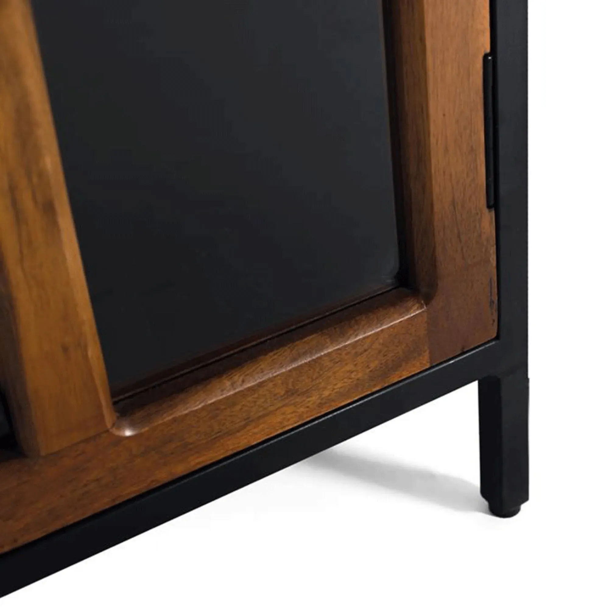 Rieti 2 Door Display Cabinet - Natural, Mango Wood