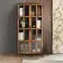 Rieti 2 Door Display Cabinet - Natural, Mango Wood