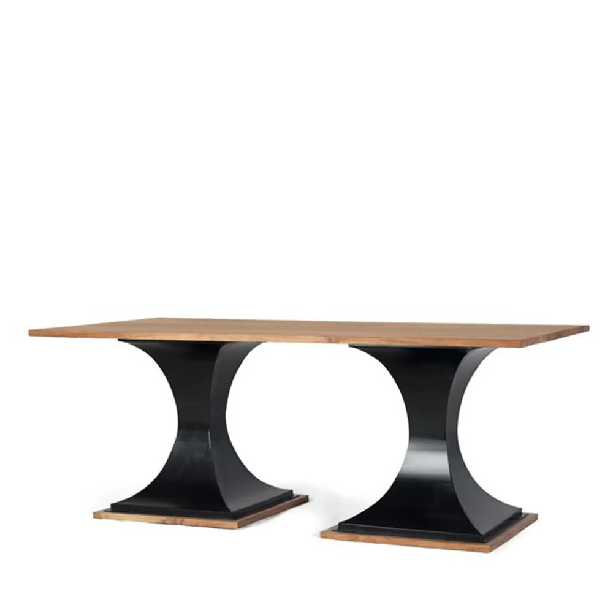 Rieti 8-Seater Double Pedestal Dining Table - Natural, Mango Wood