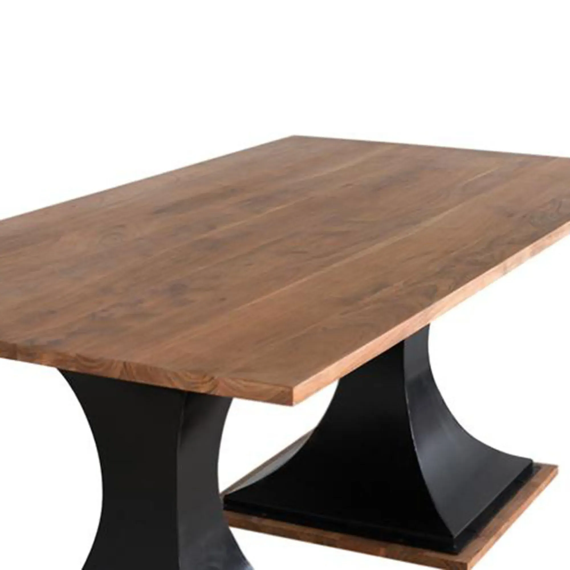 Rieti 8-Seater Double Pedestal Dining Table - Natural, Mango Wood