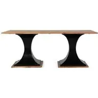 Rieti 8-Seater Double Pedestal Dining Table - Natural, Mango Wood