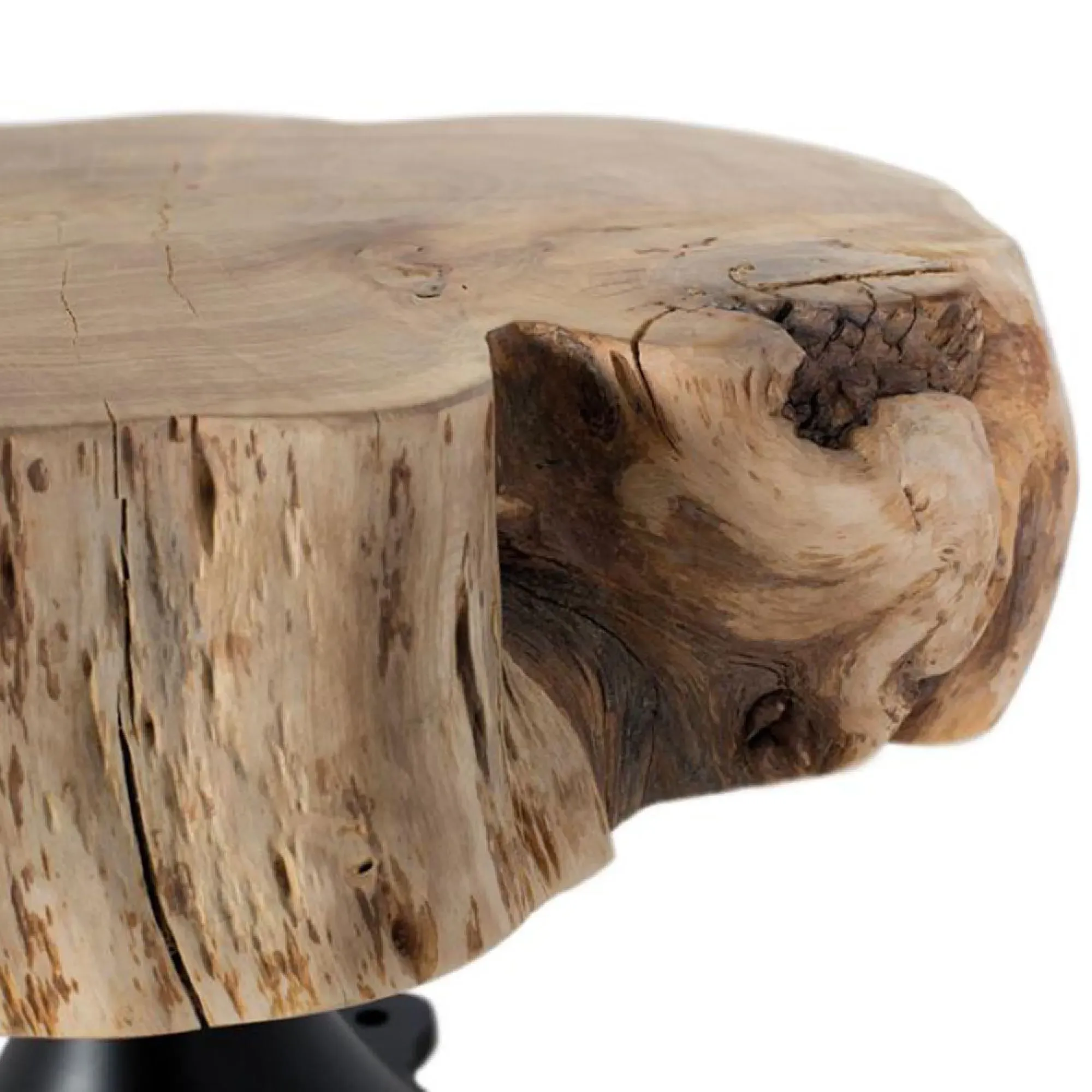 Rieti Industrial Mango Wood Coffee Table - Natural, Black