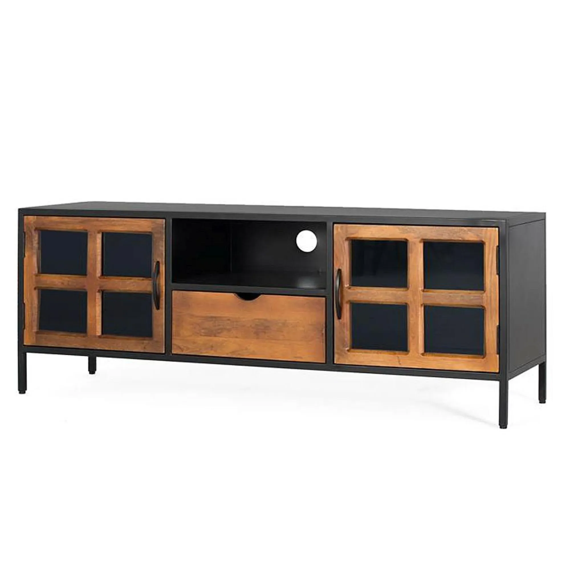 Rieti TV Unit with Storage - Natural, Mango Wood