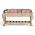 Ringtown Padded Bench - Aged White, Mango Wood