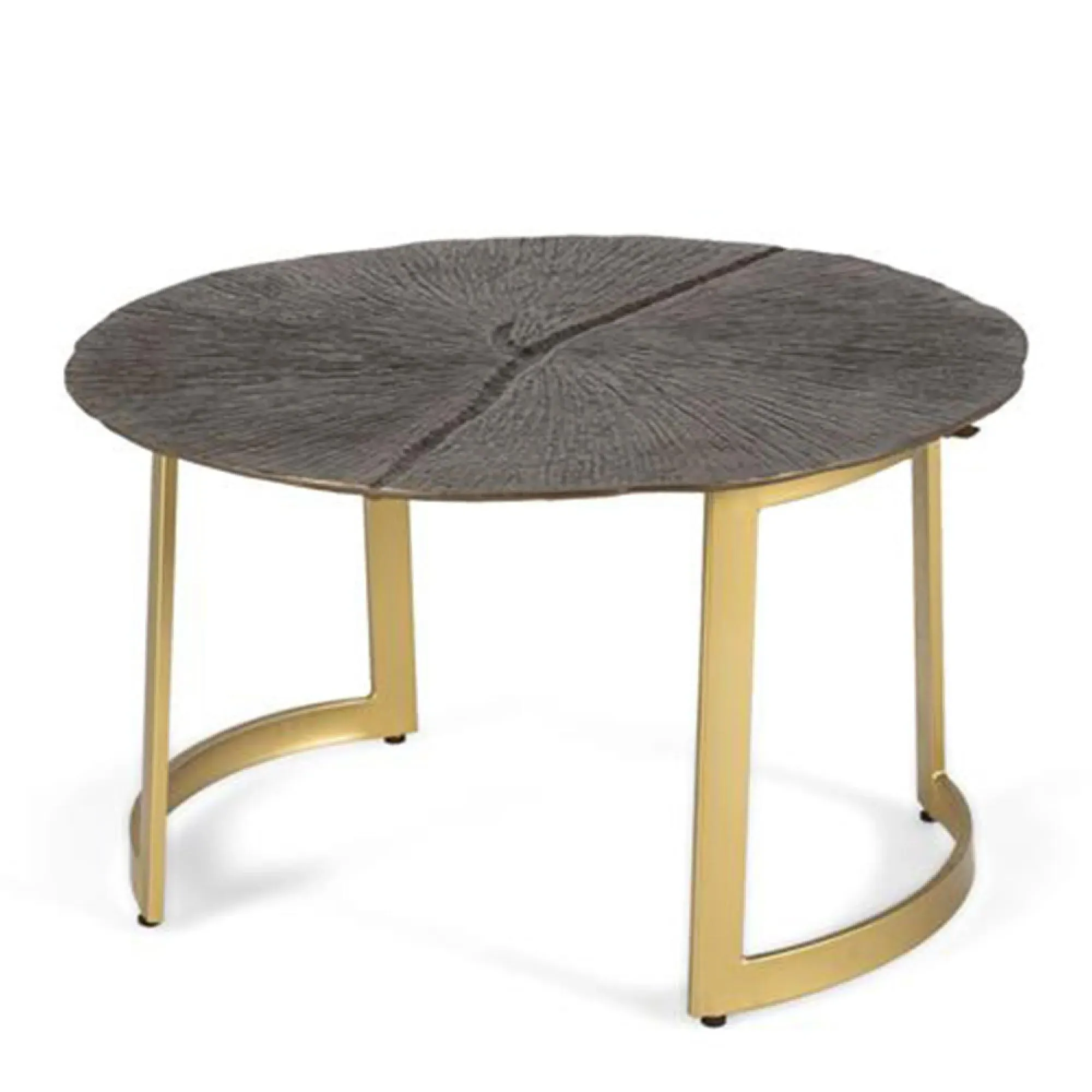 Rome Round Coffee Table - Bronze, Metal