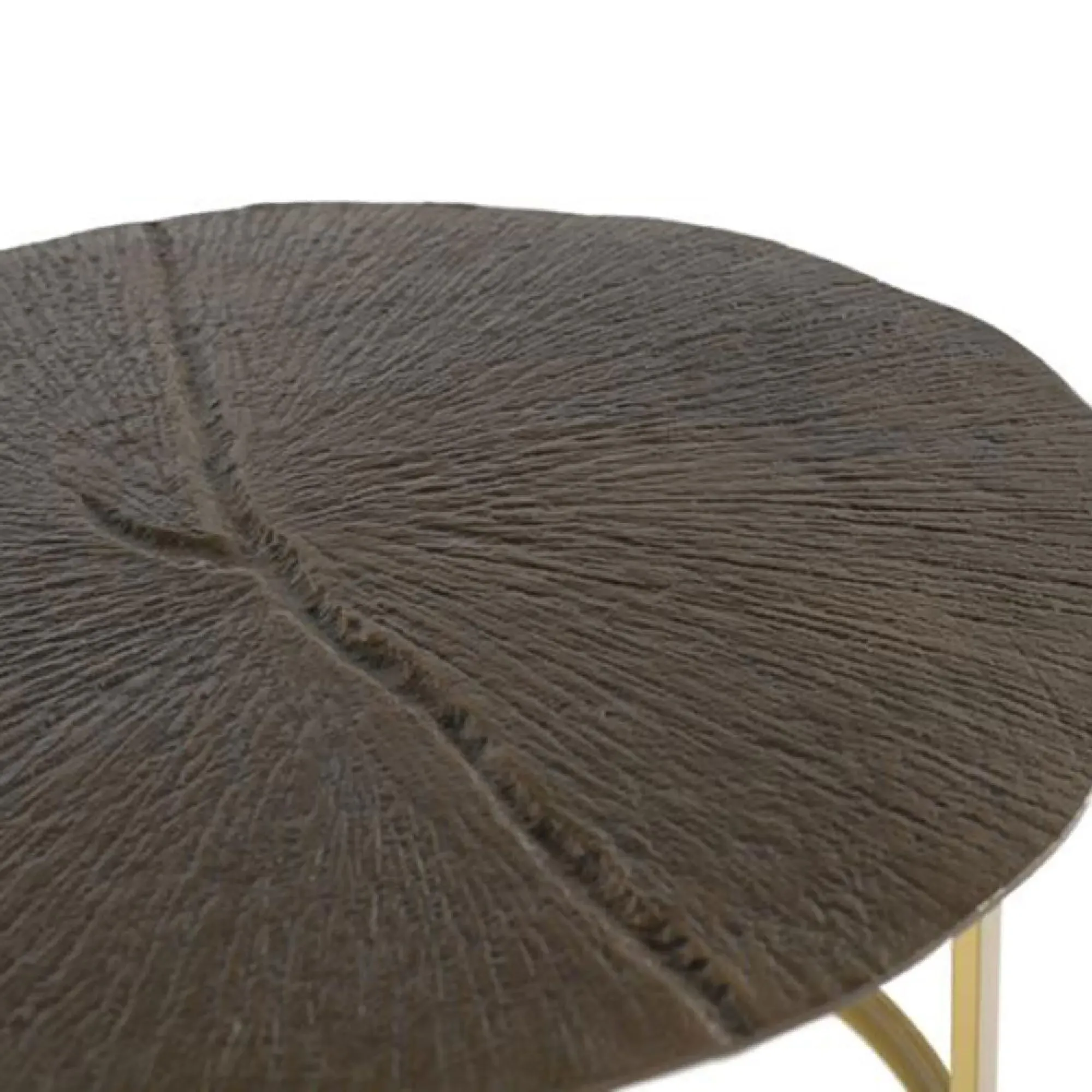 Rome Round Coffee Table - Bronze, Metal