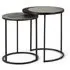 Rome Round Nest of 2 Tables - Bronze, Metal