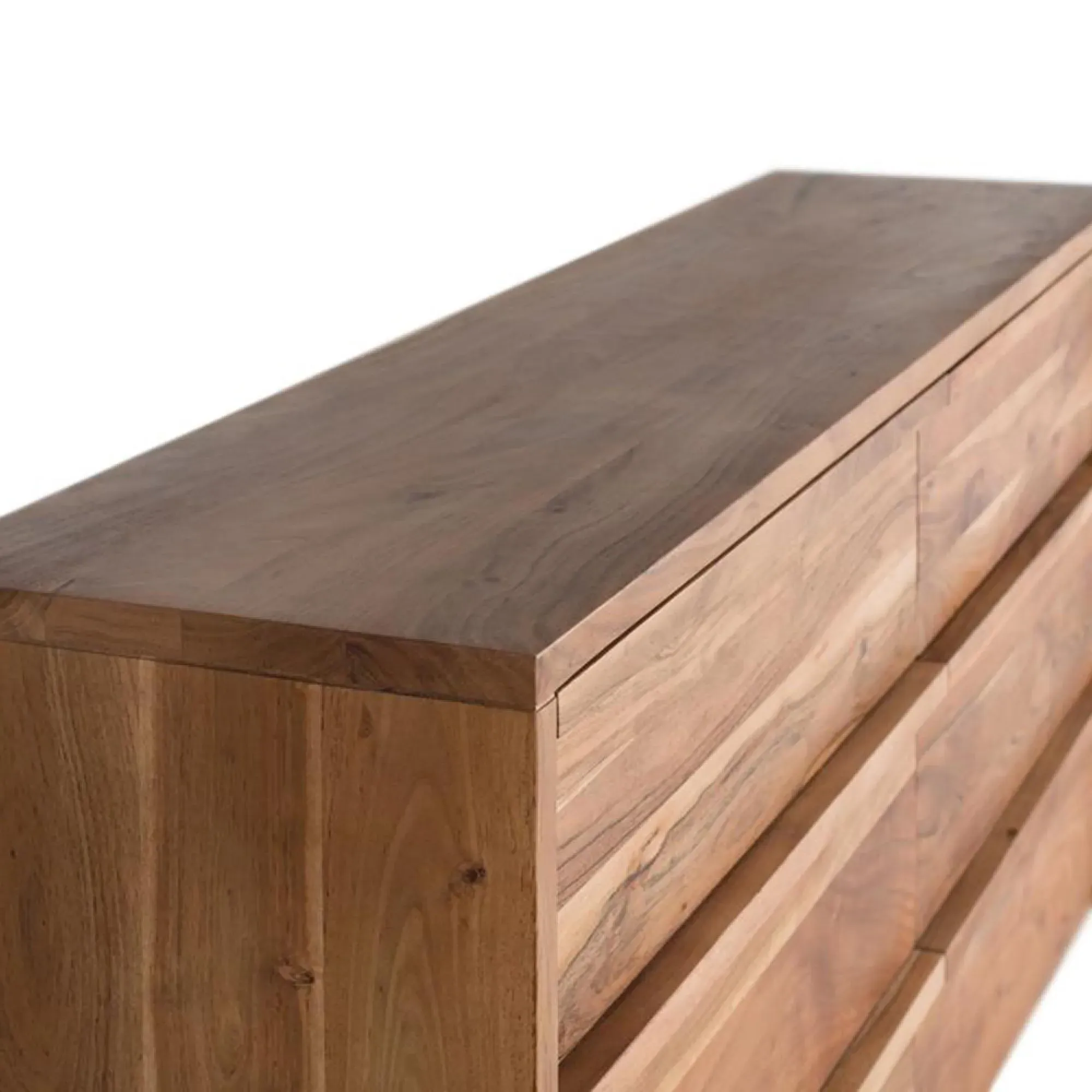 Ronceverte 6 Drawer Wide Chest - Natural, Acacia Wood