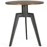 Rubeho Round Side Table - Bronze, Metal
