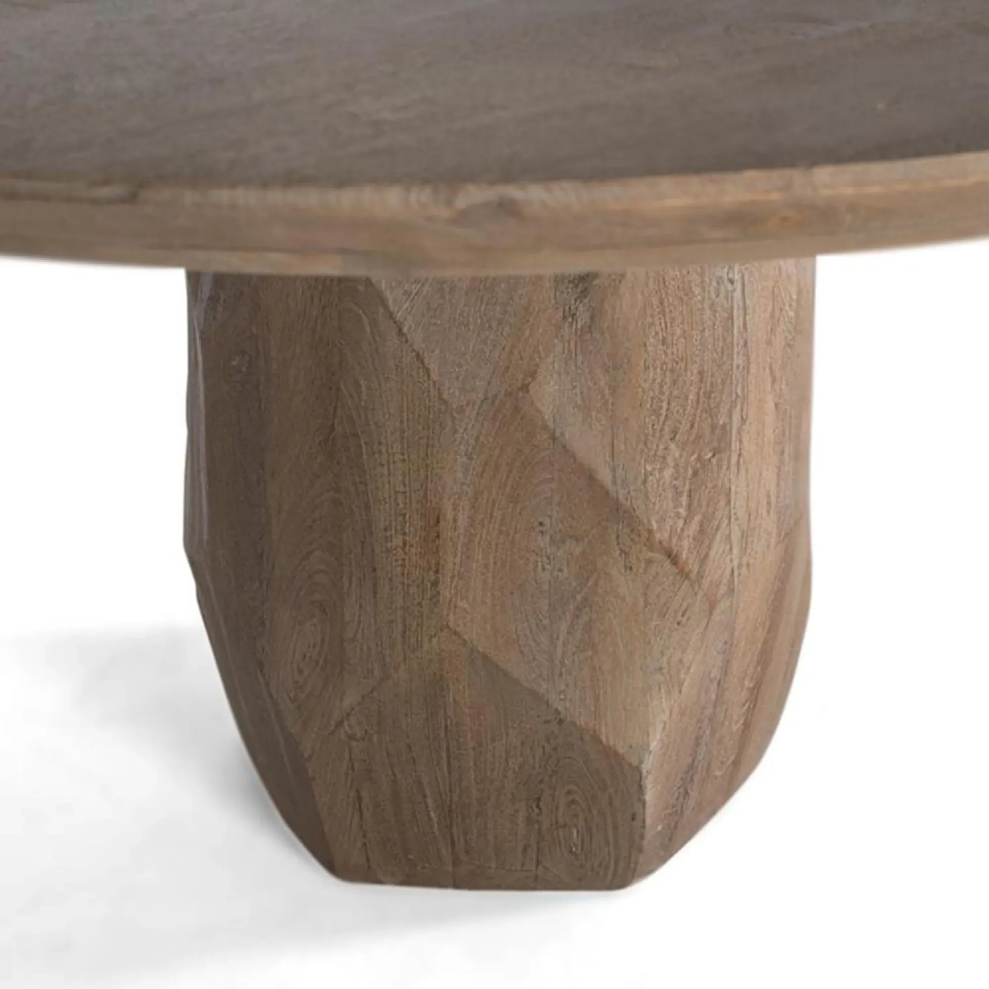 Savona Round 6-Seater Pedestal Dining Table - Natural, Mango