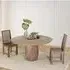 Savona Round 6-Seater Pedestal Dining Table - Natural, Mango