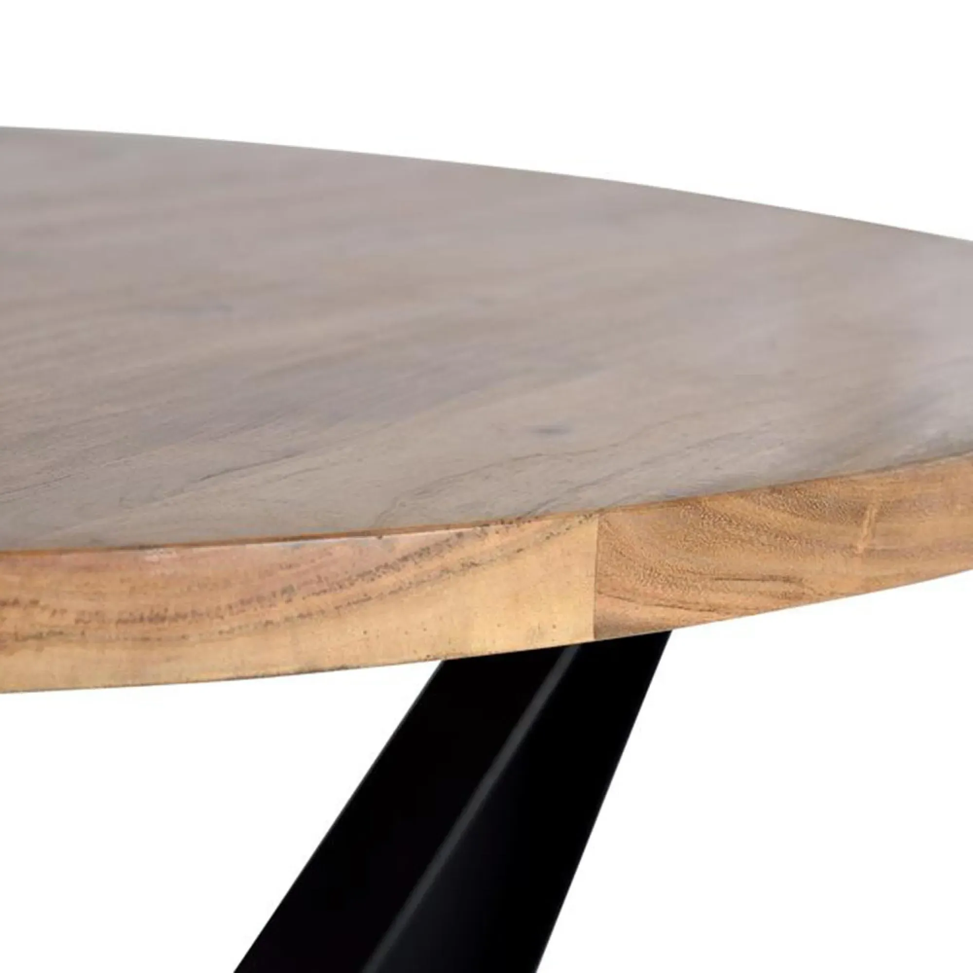 Siena 4-Seater Round Pedestal Dining Table - Natural, Acacia Wood