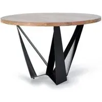 Siena 4-Seater Round Pedestal Dining Table - Natural, Acacia Wood