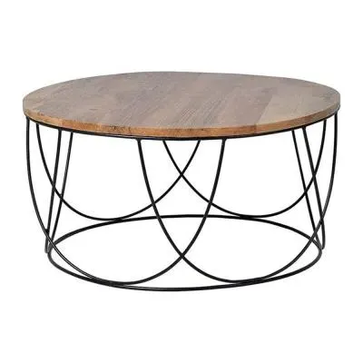 Snowdownia Round Coffee Table - Natural, Mango Wood image