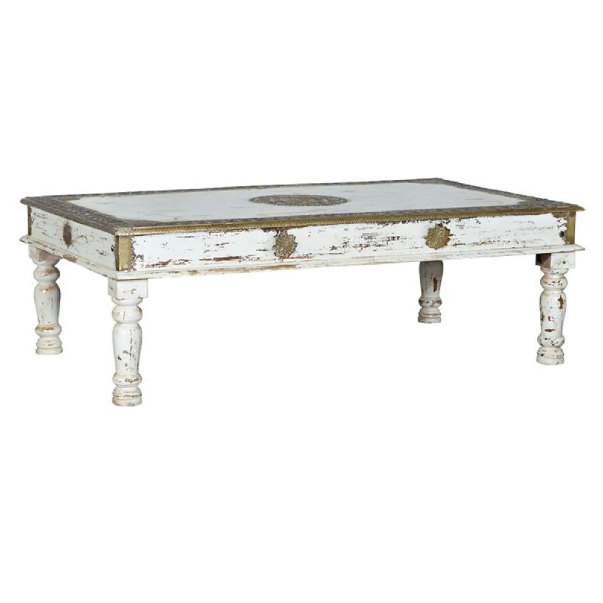 Solesia Coffee Table - White, Mango Wood