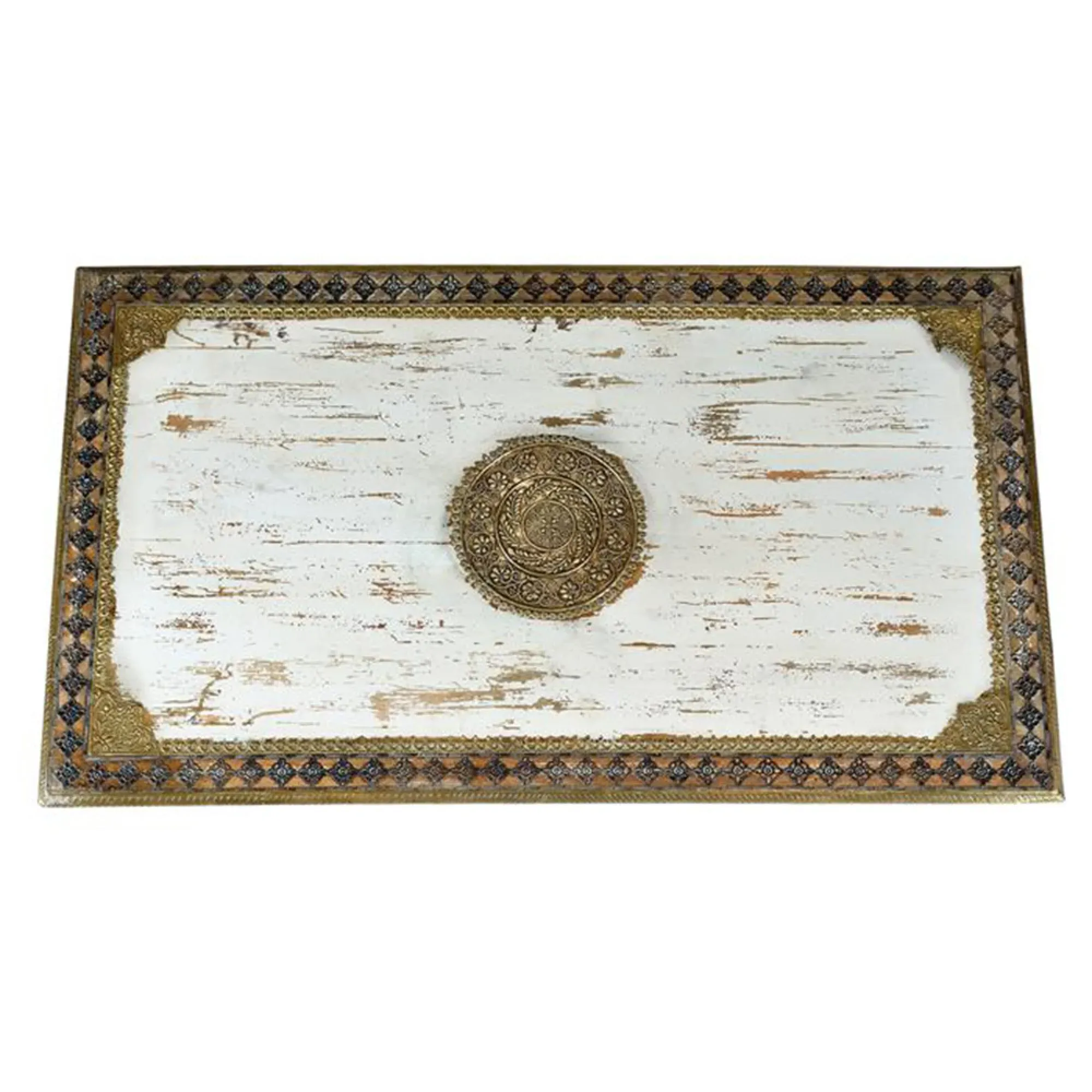 Solesia Coffee Table - White, Mango Wood