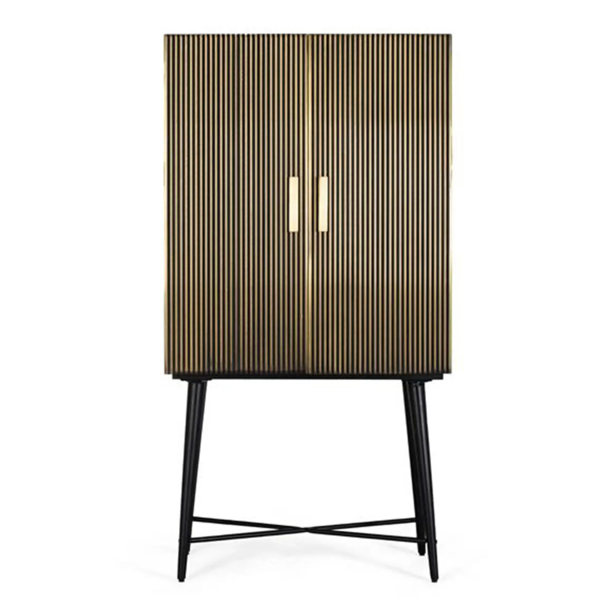 Stephen Ribbed 2 Door Cupboard - Bronze