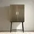 Stephen Ribbed 2 Door Cupboard - Bronze