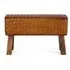 Sylvia Hall Bench - Brown, Leather