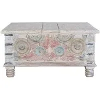 Tangazo Storage Coffee Table - White, Mango Wood