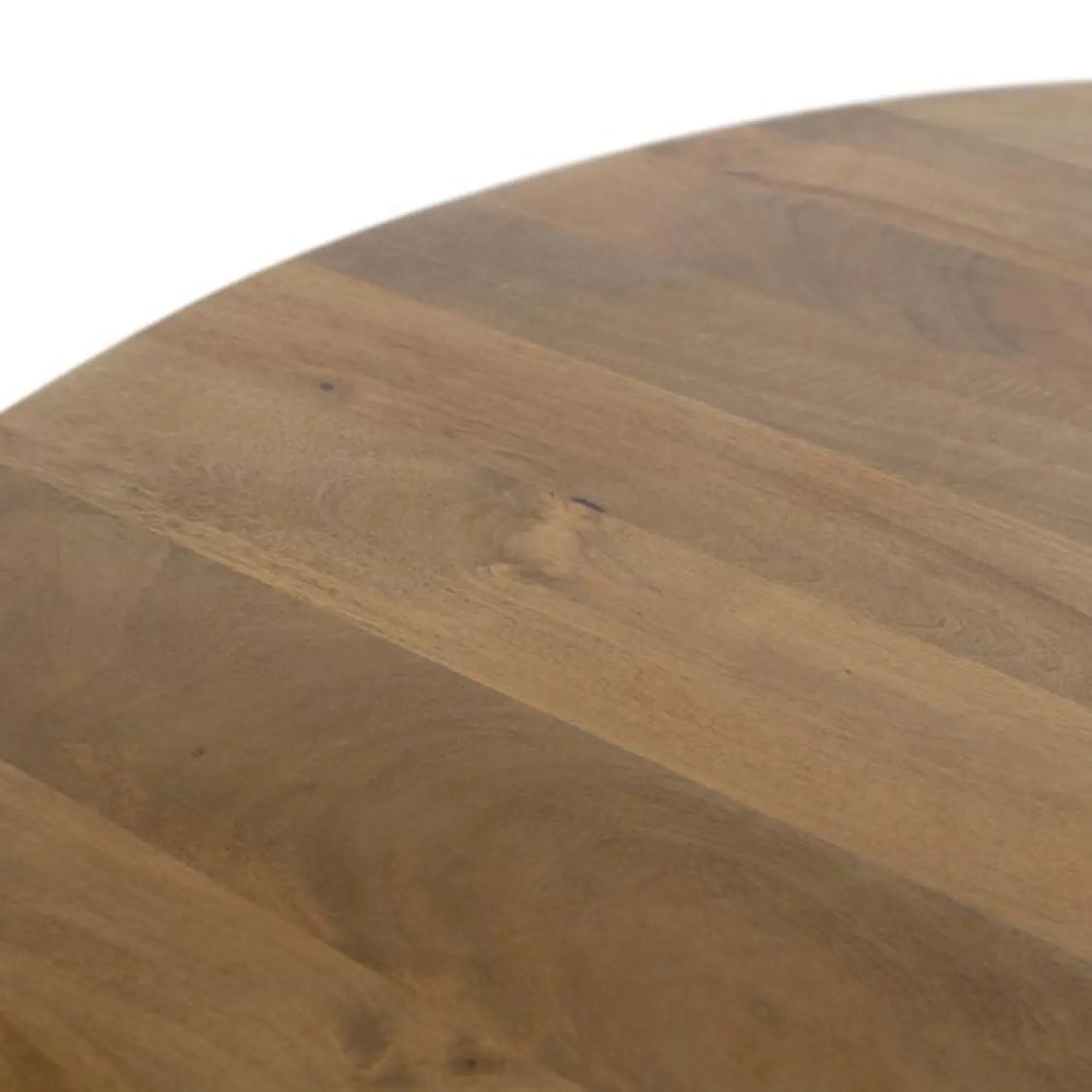 Trieste 6-Seater Round Dining Table - Natural, Mango Wood