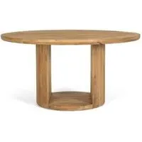 Trieste 6-Seater Round Dining Table - Natural, Mango Wood