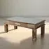 Trona Coffee Table - Brass, Acacia Wood
