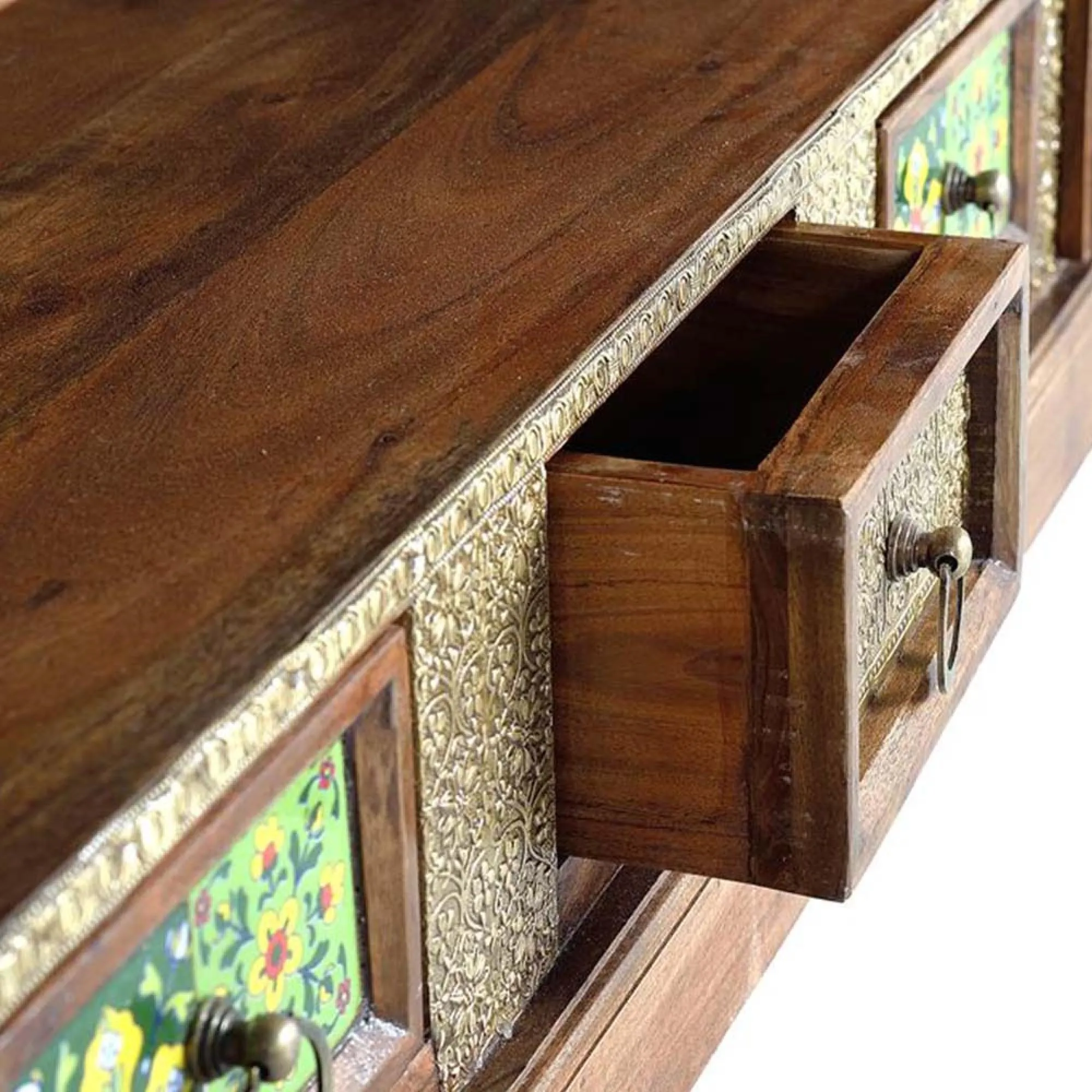 Trona Large TV Unit with Storage - Acacia Wood