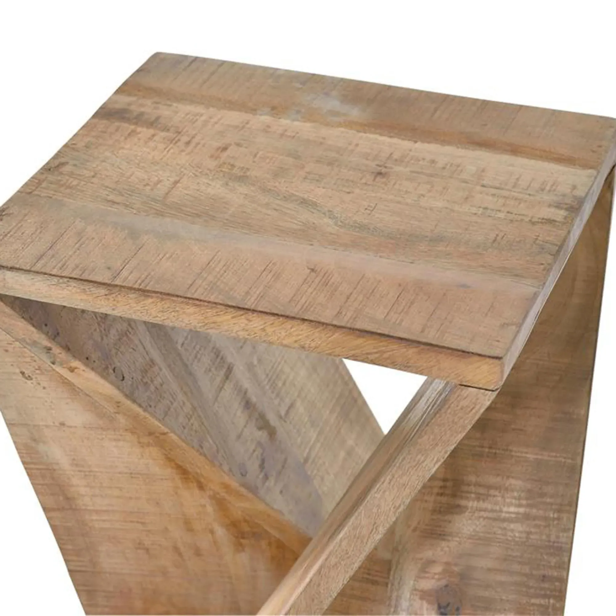 Umapine Side Table - Natural, Mango Wood