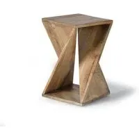 Umapine Side Table - Natural, Mango Wood