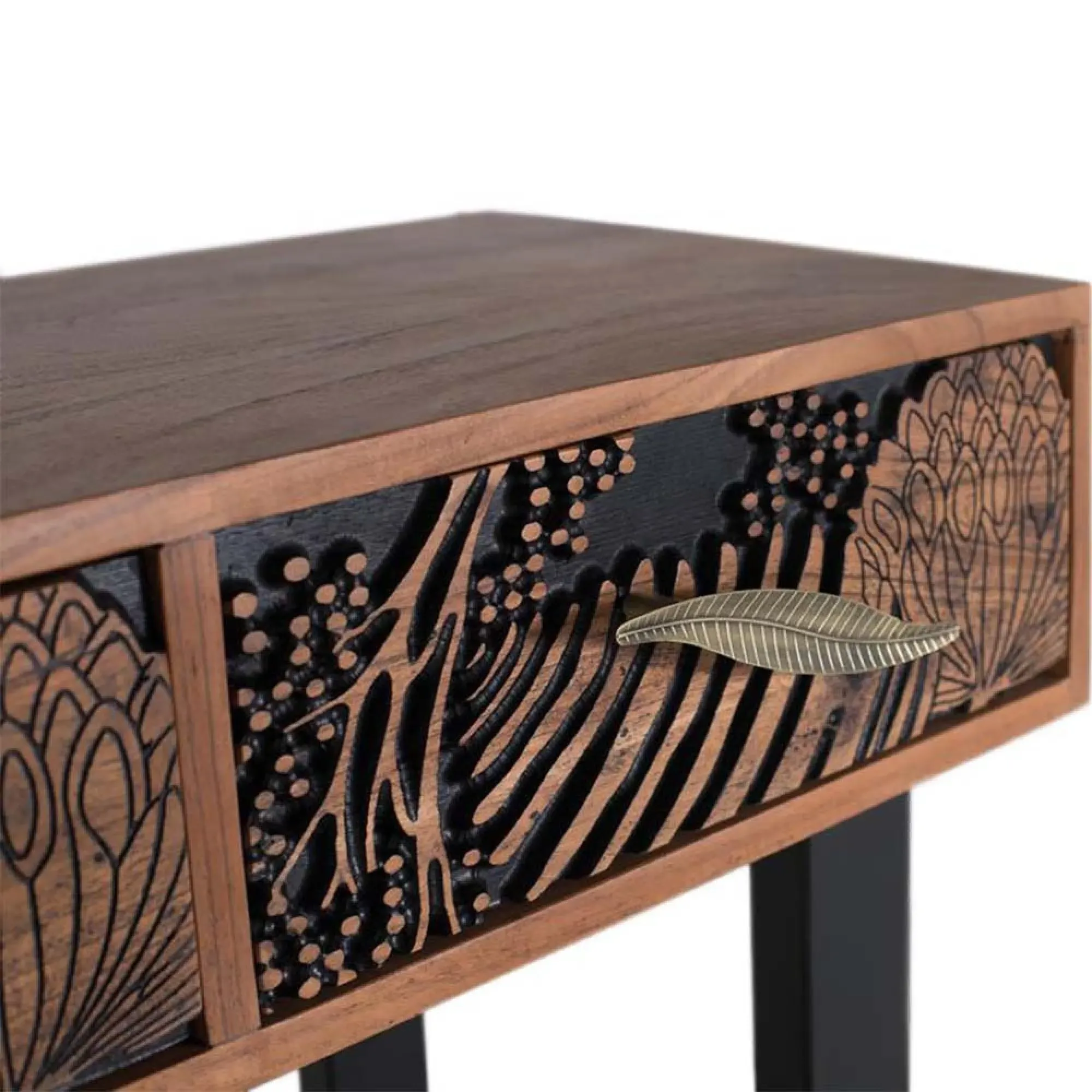 Valentia 3 Drawer Console Table - Natural, Acacia Wood