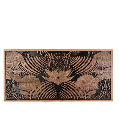 Valentia Acacia Wood Headboard - Natural image