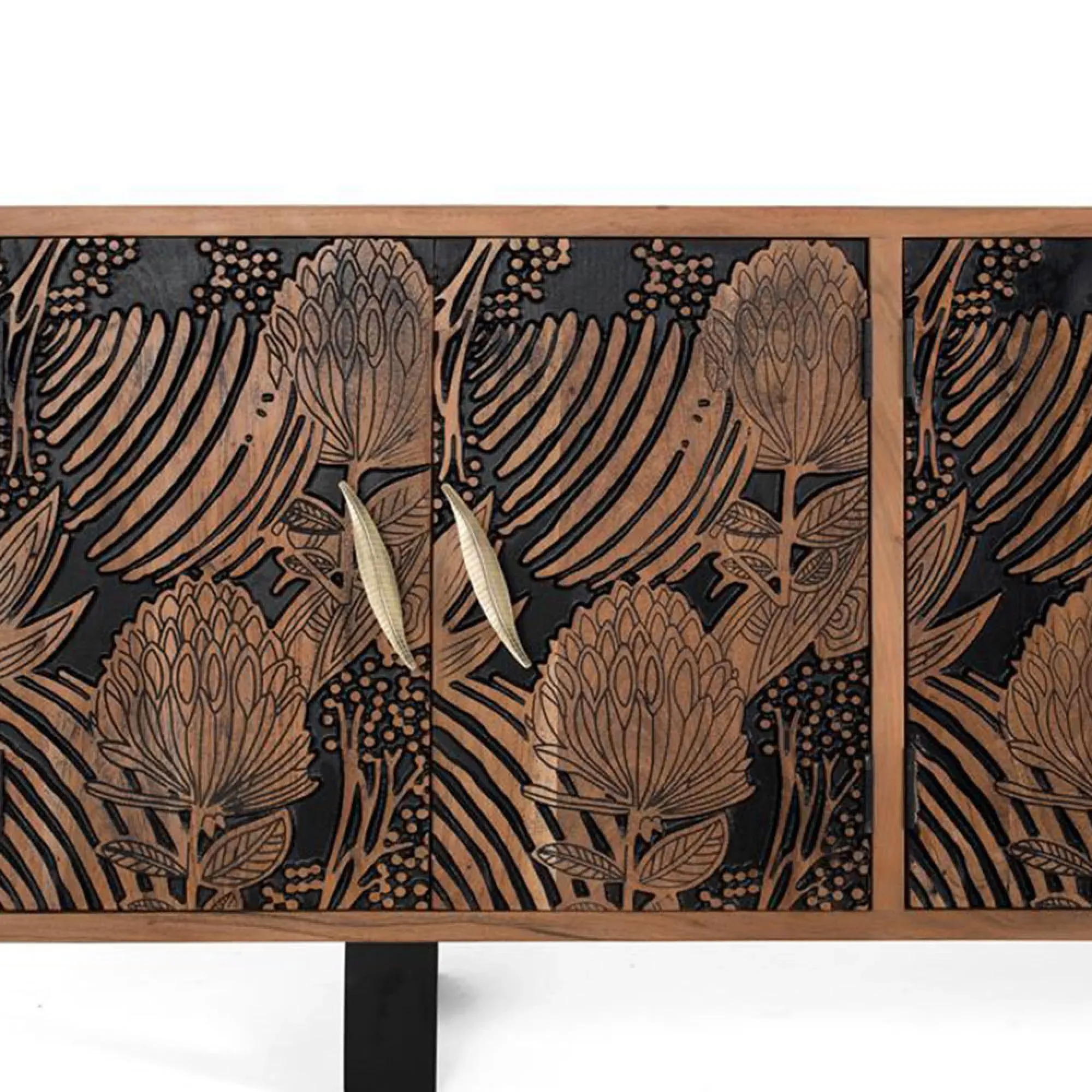 Valentia Artisan 6 Door Extra Large Sideboard - Natural, Acacia Wood