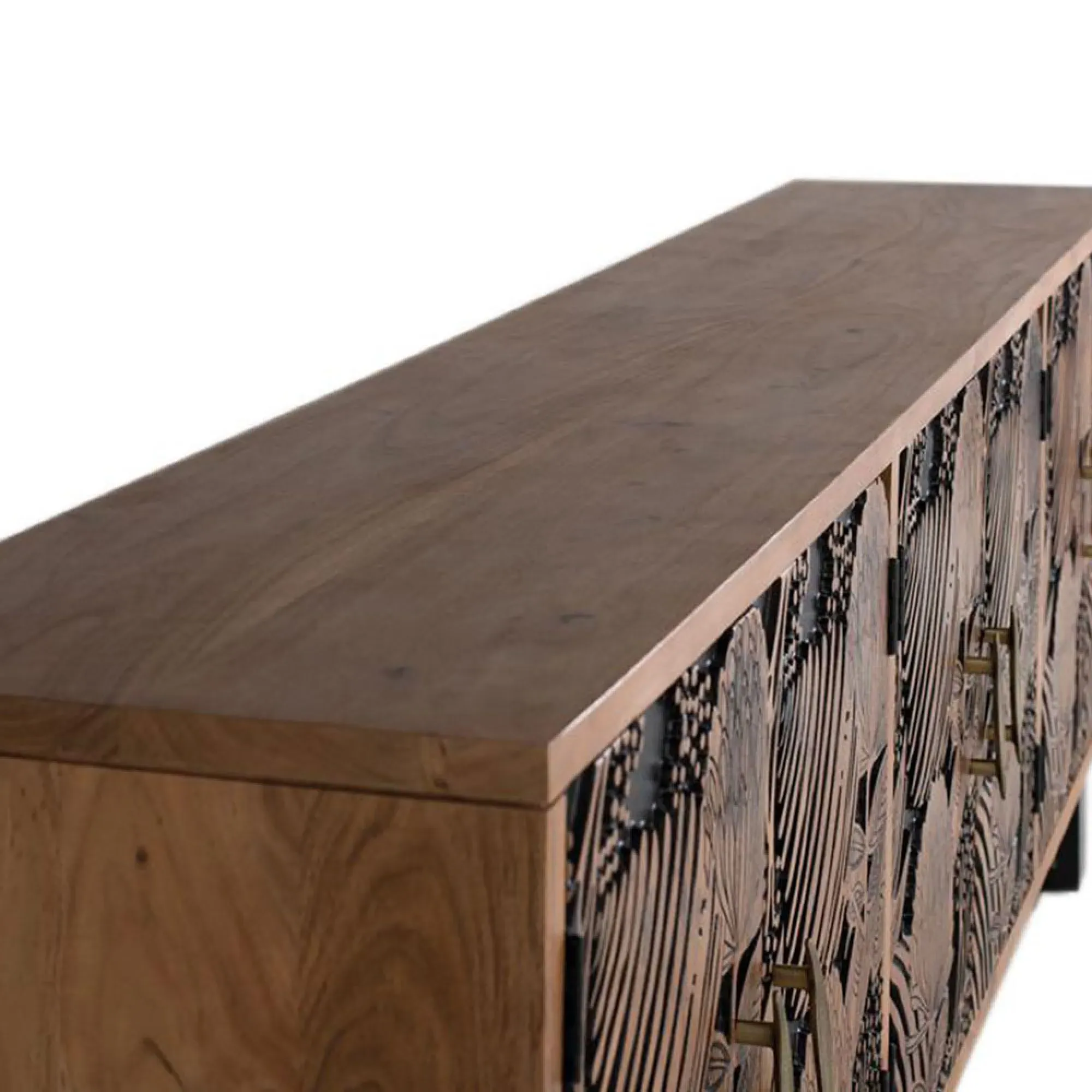 Valentia Artisan 6 Door Extra Large Sideboard - Natural, Acacia Wood