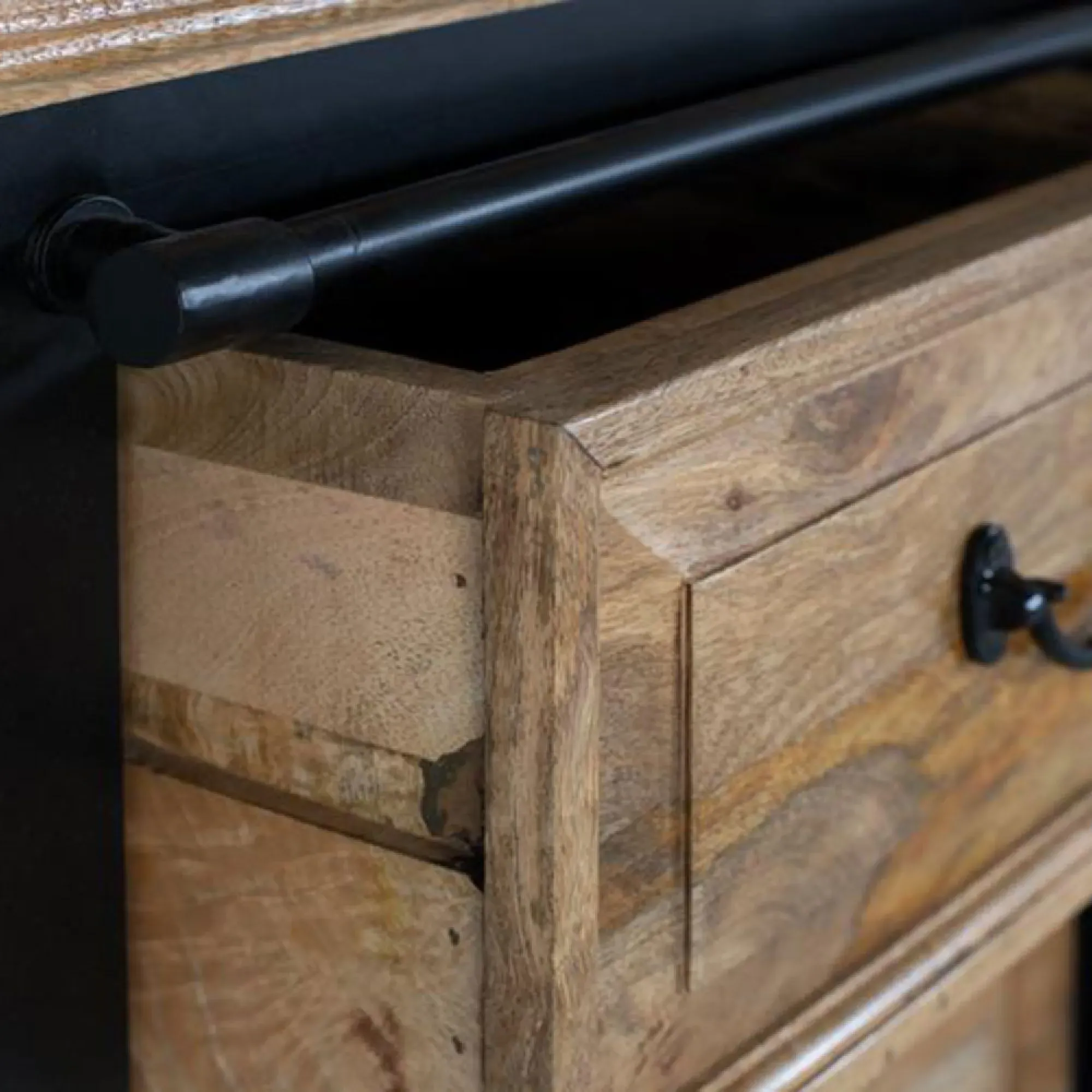 Varese 2 Door Sliding Sideboard - Natural, Mango Wood