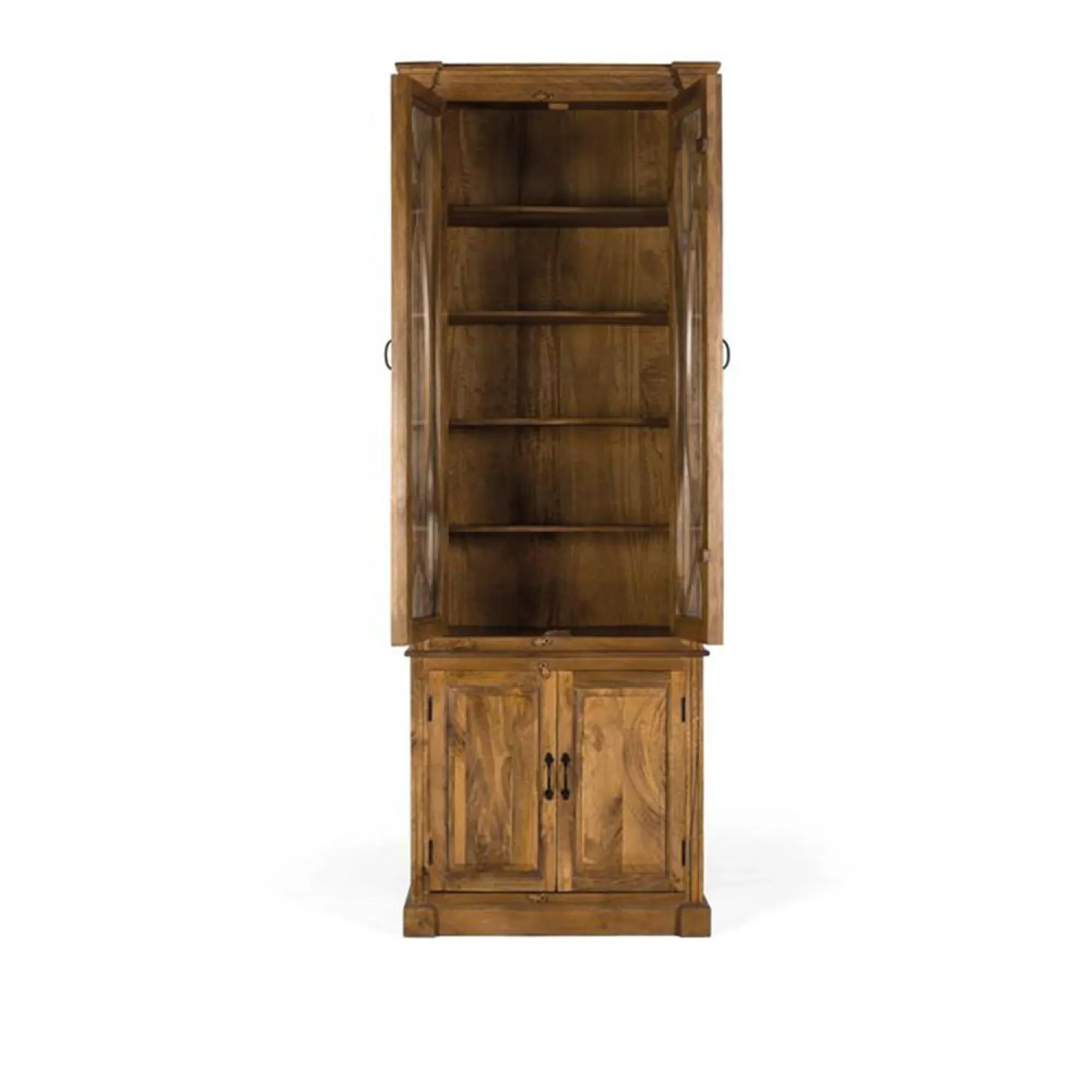 Varese 4 Door Display Cabinet - Natural, Mango Wood