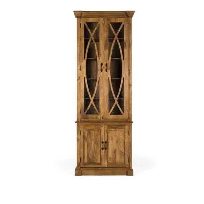 Varese 4 Door Display Cabinet - Natural, Mango Wood