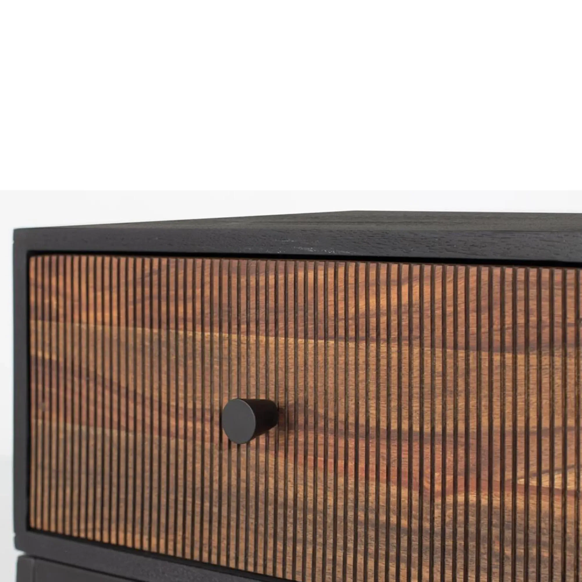 Venedocia 1 Drawer Bedside Table - Brown, Mango Wood