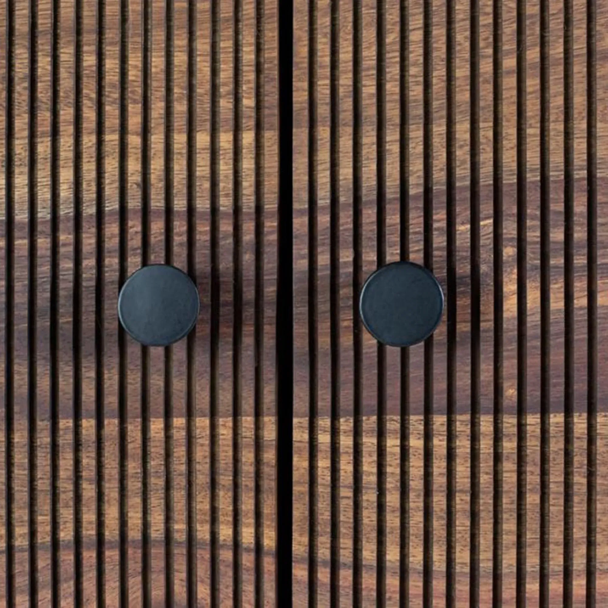 Venedocia 2 Door Hall Cabinet - Brown, Mango Wood