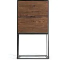 Venedocia 2 Door Hall Cabinet - Brown, Mango Wood