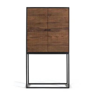 Venedocia 2 Door Hall Cabinet - Brown, Mango Wood