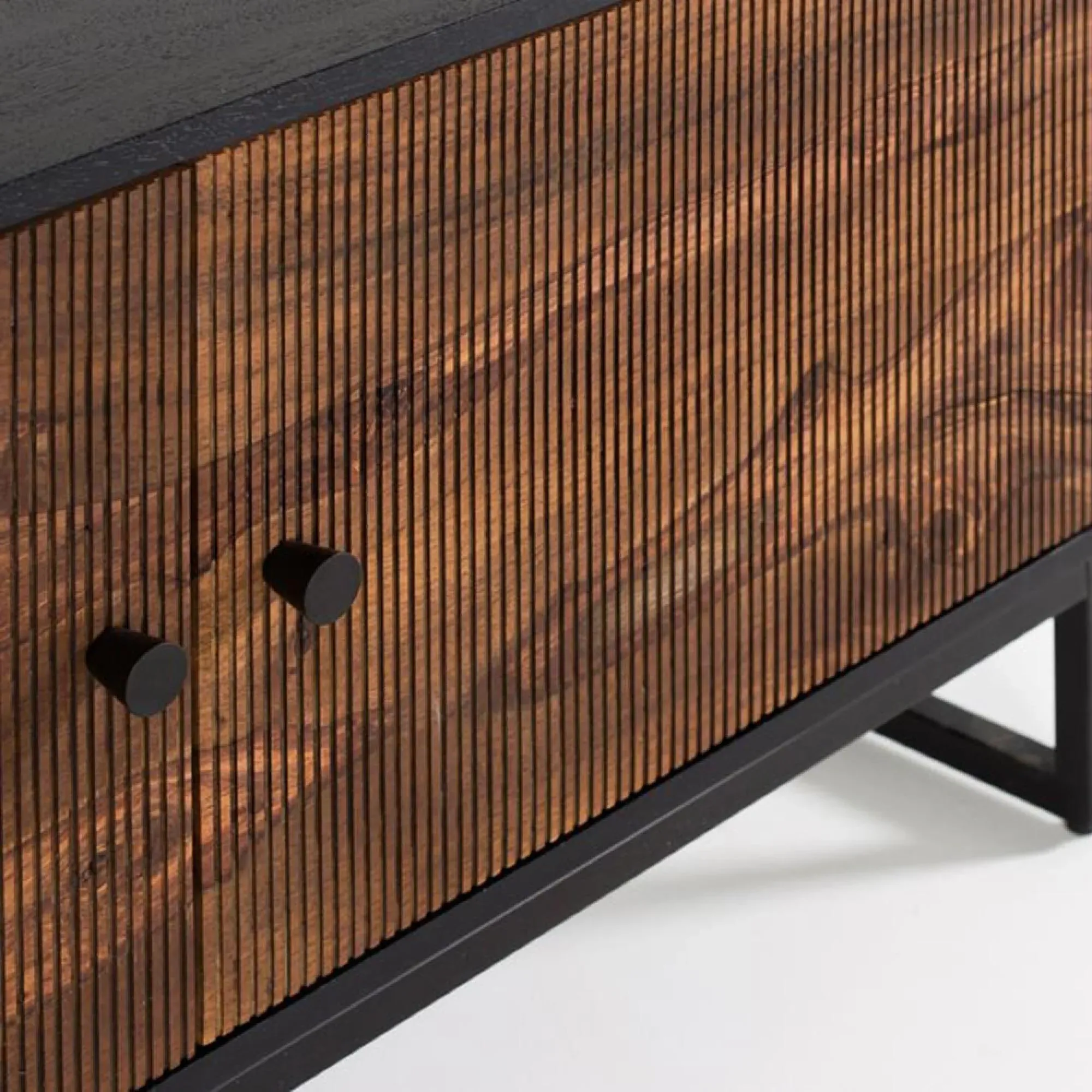 Venedocia 2 Door TV Unit - Brown, Mango Wood