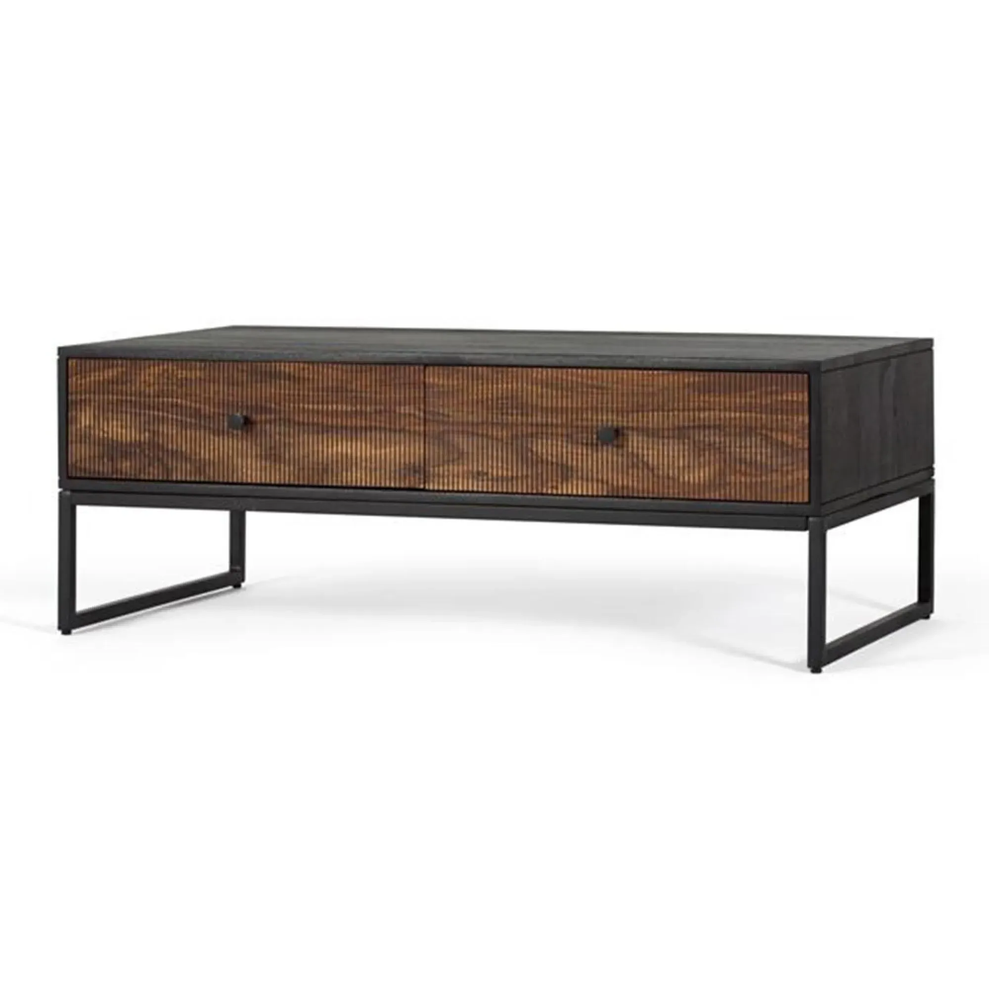 Venedocia 2 Drawer Coffee Table - Brown, Mango Wood
