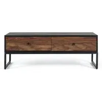Venedocia 2 Drawer Coffee Table - Brown, Mango Wood